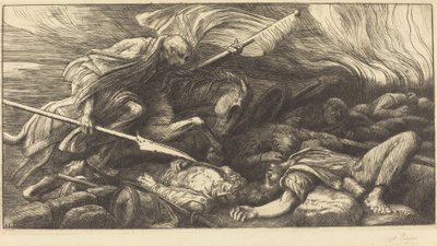 El triunfo de la muerte: Después de la batalla de Alphonse Legros