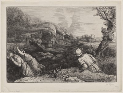 El pueblo en llamas de Alphonse Legros