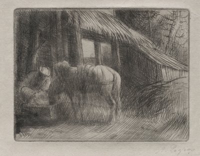 El abrevadero 2ª placa de Alphonse Legros