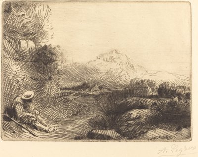 Viajero descansando de Alphonse Legros