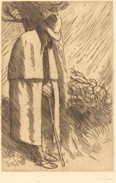 Viajero tomando refugio (Le voyageur à l