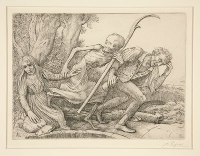 Triunfo de la Muerte: Muerte Liderando L de Alphonse Legros