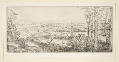 Un valle en Borgoña (Valle en Borgoña) de Alphonse Legros