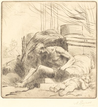 Víctima de un incendio de Alphonse Legros