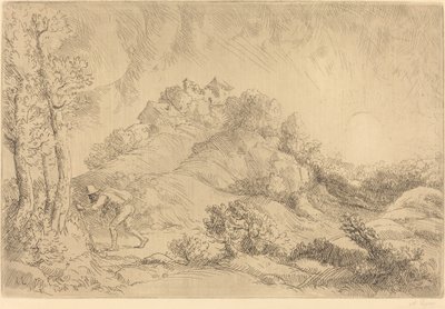 Vista de una Granja La ferme de Beauchamp de Alphonse Legros