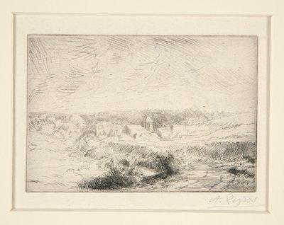Village de Wimille, pres Boulogne (Pueblo de Wimille cerca de Boulogne) de Alphonse Legros