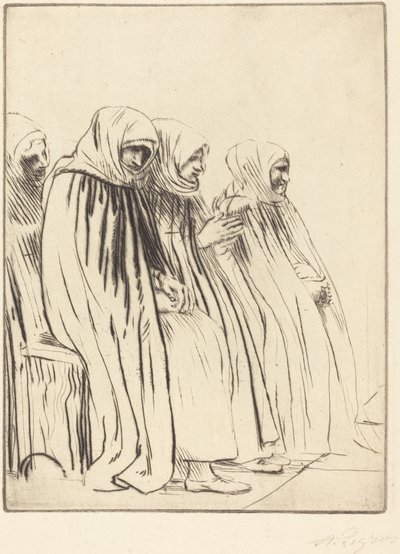 Mujeres de Bruselas Femmes de Bruges de Alphonse Legros