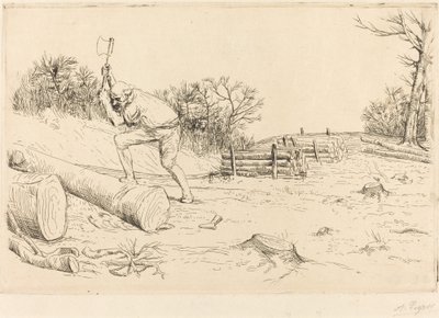 Leñador (Le bucheron) de Alphonse Legros