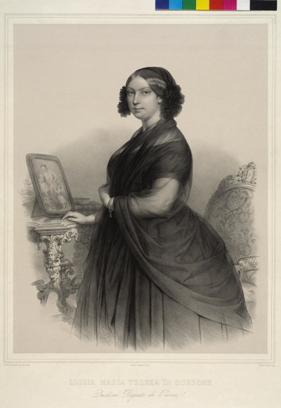 Princesa de Francia Luisa (litografía) de Alphonse Leon Noel