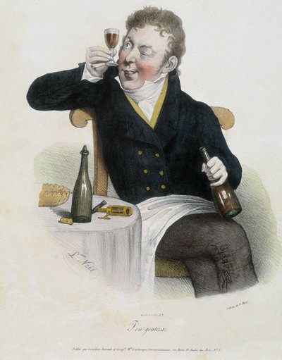 Amante del vino de Alphonse Leon Noel