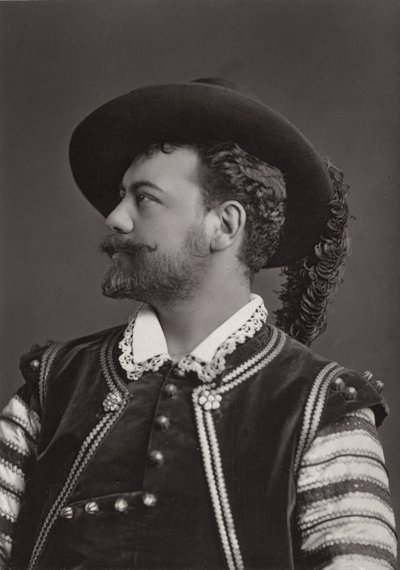 Retrato de Victor Maurel (1848-1923) barítono francés como Don Giovanni de Mozart - fotografía de Alphonse Justin Liebert (1827-1914) de Alphonse Liebert