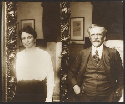 [Retrato de Alphonse Mucha y su esposa] de Alphonse Maria Mucha