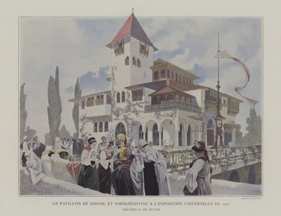Pabellón de Bosnia y Herzegovina en la Exposición Universal 1900, París de Alphonse Marie (after) Mucha