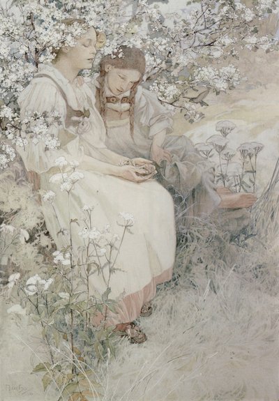 Bienaventurados los limpios de corazón, porque ellos verán a Dios de Alphonse Marie Mucha