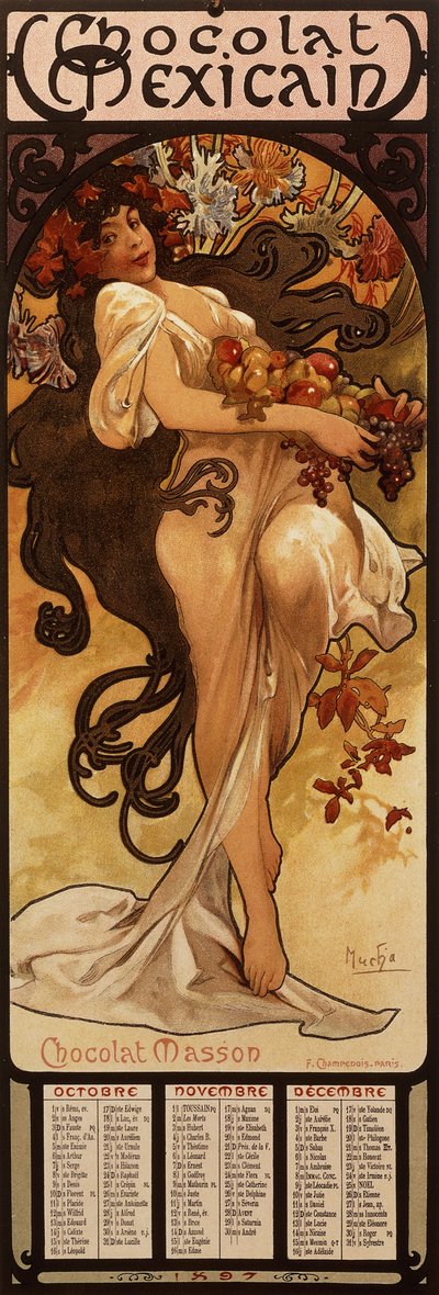 Chocolat Masson, 1897 de Alphonse Mucha