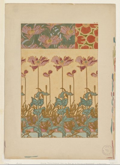 Documentos Decorativos: Amapolas Orientales de Alphonse Mucha