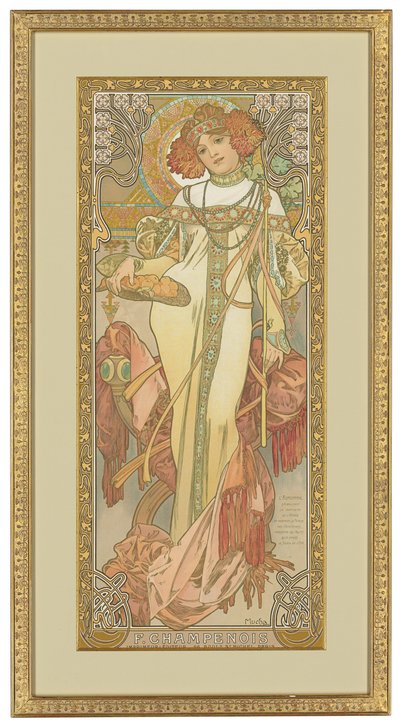 Las cuatro estaciones: Otoño, 1900 de Alphonse Mucha