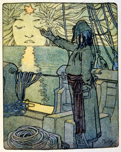 Ilustración de Alphonse Mucha para el libro 