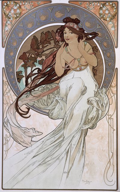 La Música - por Mucha de Alphonse Mucha