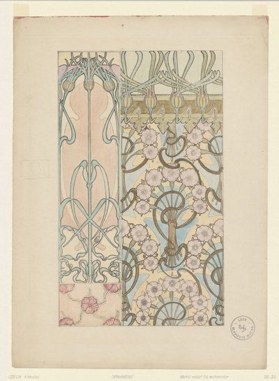 Ornamento de Alphonse Mucha