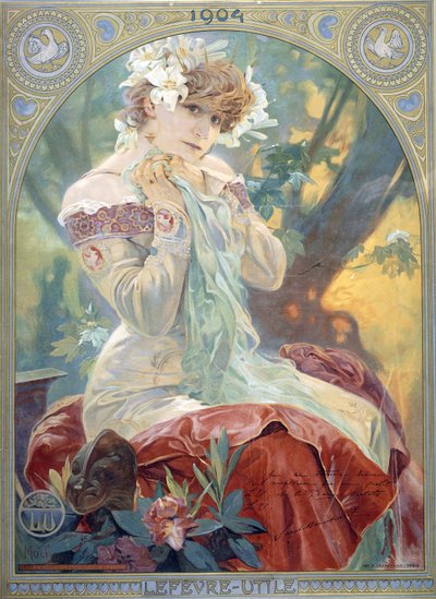 Sarah Bernhardt en el papel de la Princesa Lointaine de Alphonse Mucha