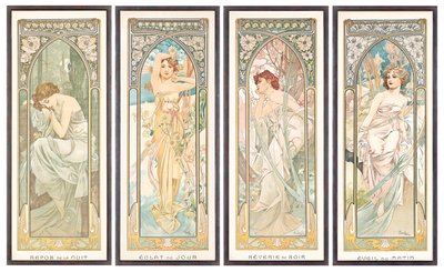 Las Horas del Día de Alphonse Mucha