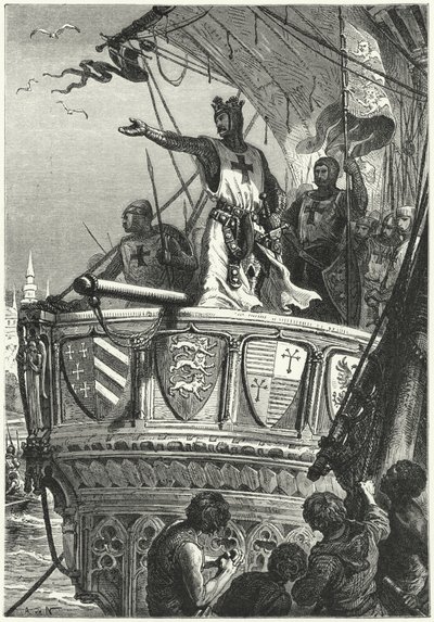Retorno de los Cruzados de Palestina de Alphonse Marie de (after) Neuville