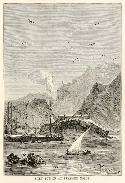 Aterrizan en Steamer Point, de 