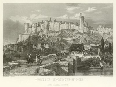 Castillo de Chinon, Indre-et-Loire de Alphonse Marie de Neuville