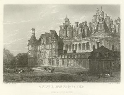 Castillo de Chambord-Loir-et-Cher de Alphonse Marie de Neuville