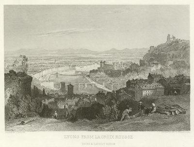 Lyon desde La Croix Rousse de Alphonse Marie de Neuville
