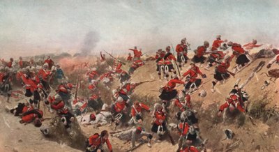 Asalto de Tel el Kebir por los Black Watch, Egipto, 1882 de Alphonse Marie de Neuville