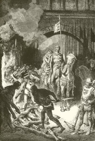 El Cid ordenando la ejecución de Ahmed de Alphonse Marie de Neuville
