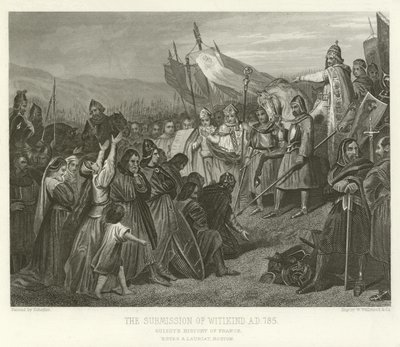 La sumisión de Witikind, AD 785 de Alphonse Marie de Neuville