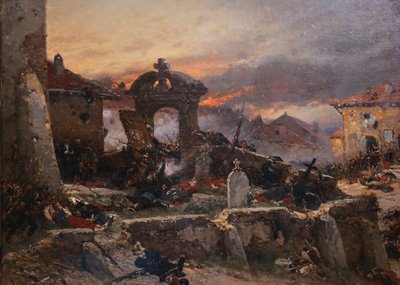 El cementerio de Saint-Privat, 18 de agosto de 1870, 1881 de Alphonse Marie de Neuville