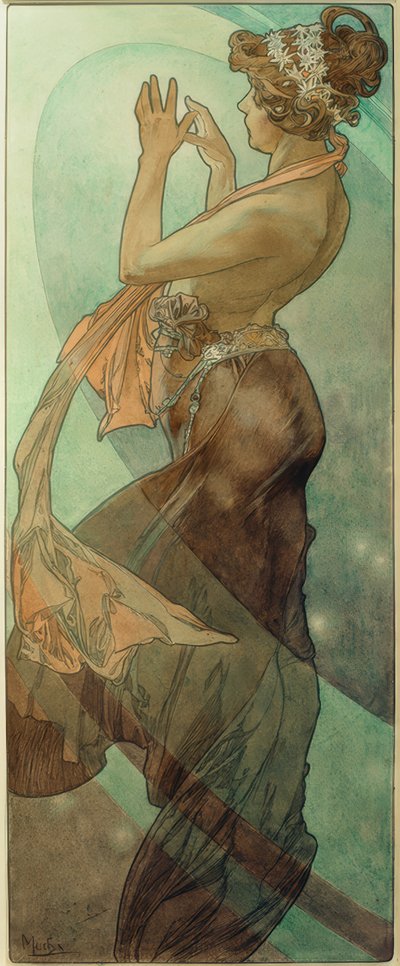 Estrella vespertina de Alphonse Mucha