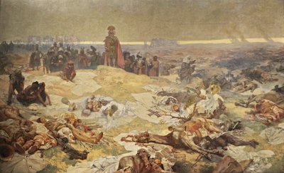 Después de la Batalla de Grunwald. La solidaridad de los eslavos del norte El ciclo La epopeya eslava de Alphonse Mucha