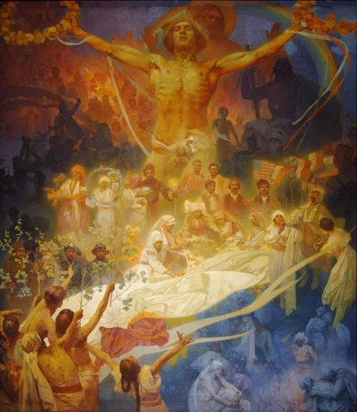 Apoteosis de los eslavos. Eslavos por la humanidad, 1926 de Alphonse Mucha