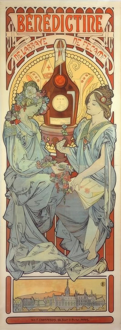 Benedictina de Alphonse Mucha