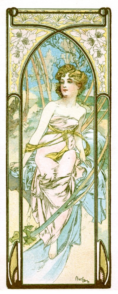 Brillo del día, 1899 de Alphonse Mucha