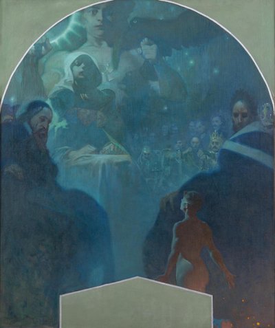 Por la propia fuerza III, 1911 de Alphonse Mucha