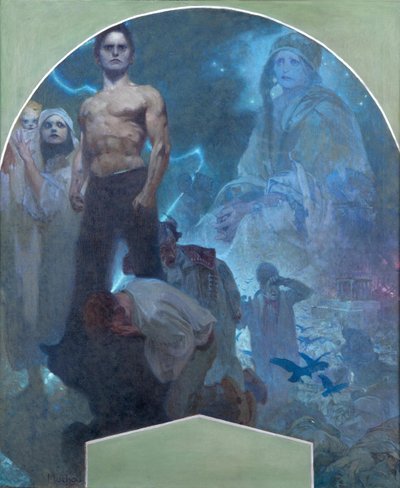 Por la propia fuerza II, 1911 de Alphonse Mucha