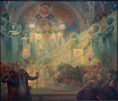 El monte Athos de Alphonse Mucha