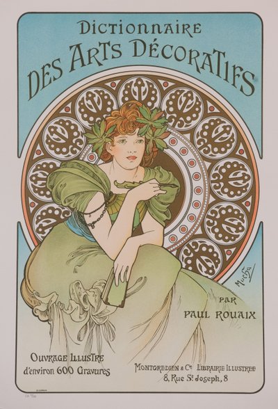 Dictionnaire des Arts Décoratifs, 1902 de Alphonse Mucha