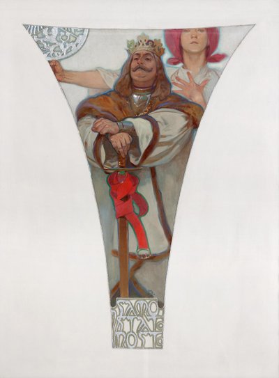 Jorge de Podebrady, 1911 de Alphonse Mucha