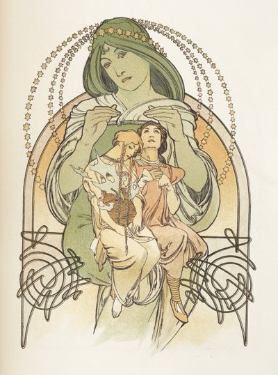 Ilustración de Ilsee, Princesa de Trípoli, 1897 de Alphonse Mucha