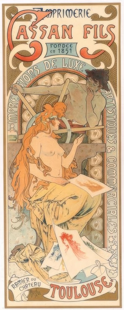 Imprenta Cassan Fils de Alphonse Mucha
