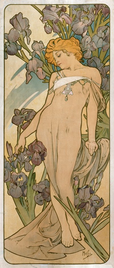 Iris, 1898 de Alphonse Mucha
