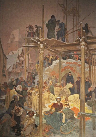Jan Milic z Kromerize El ciclo La epopeya eslava de Alphonse Mucha