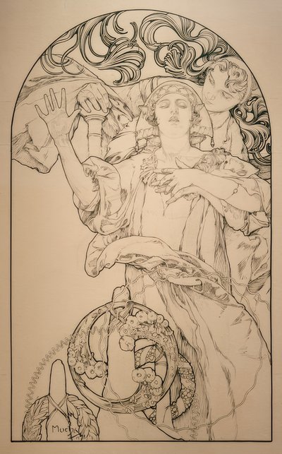 Cine con órgano Wurlitzer de Alphonse Mucha